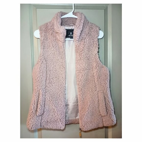 Blush Pink Super Soft Sherpa Vest - Picture 3 of 4